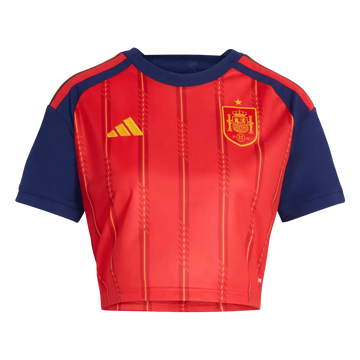 2026 Spain Crop Top Home Jersey