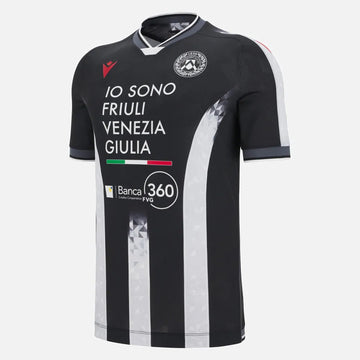 Macron 2025-26 Udinese Men's Authentic Home Soccer Jersey